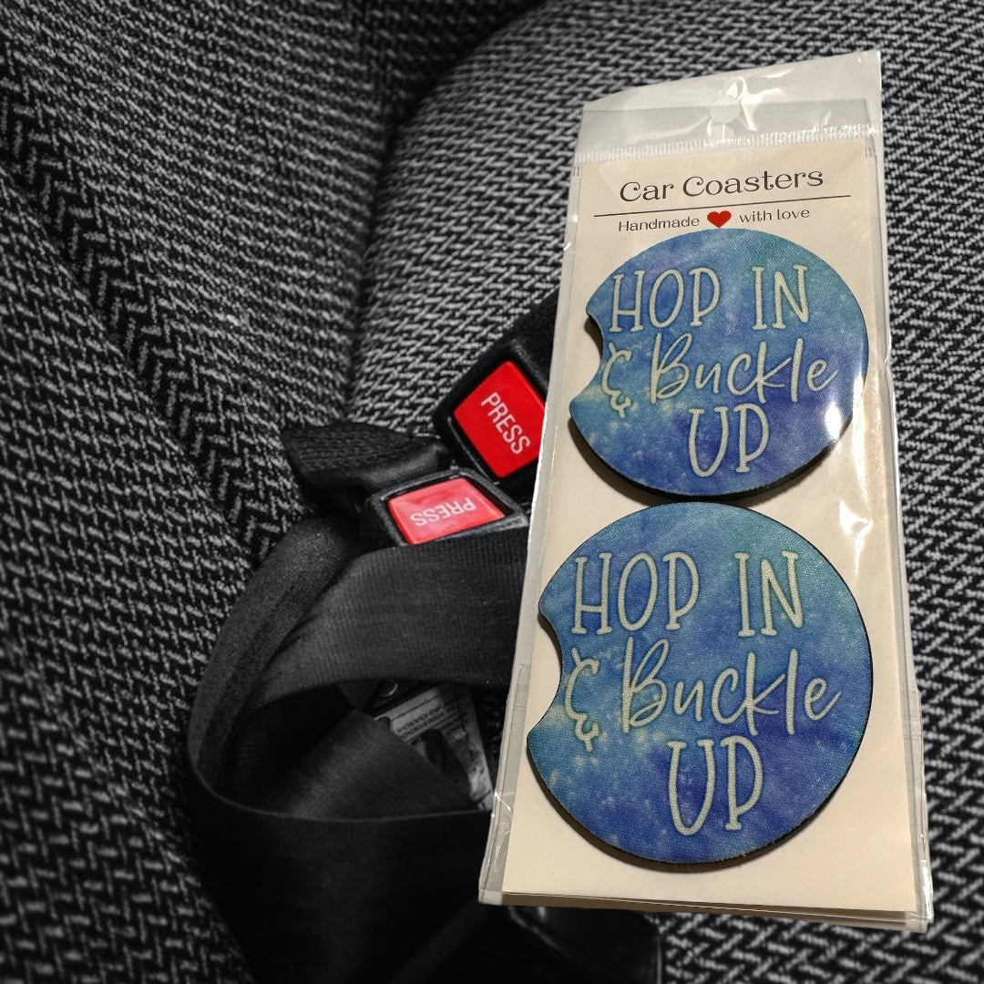 Car Coaster - Hop In & Buckle Up