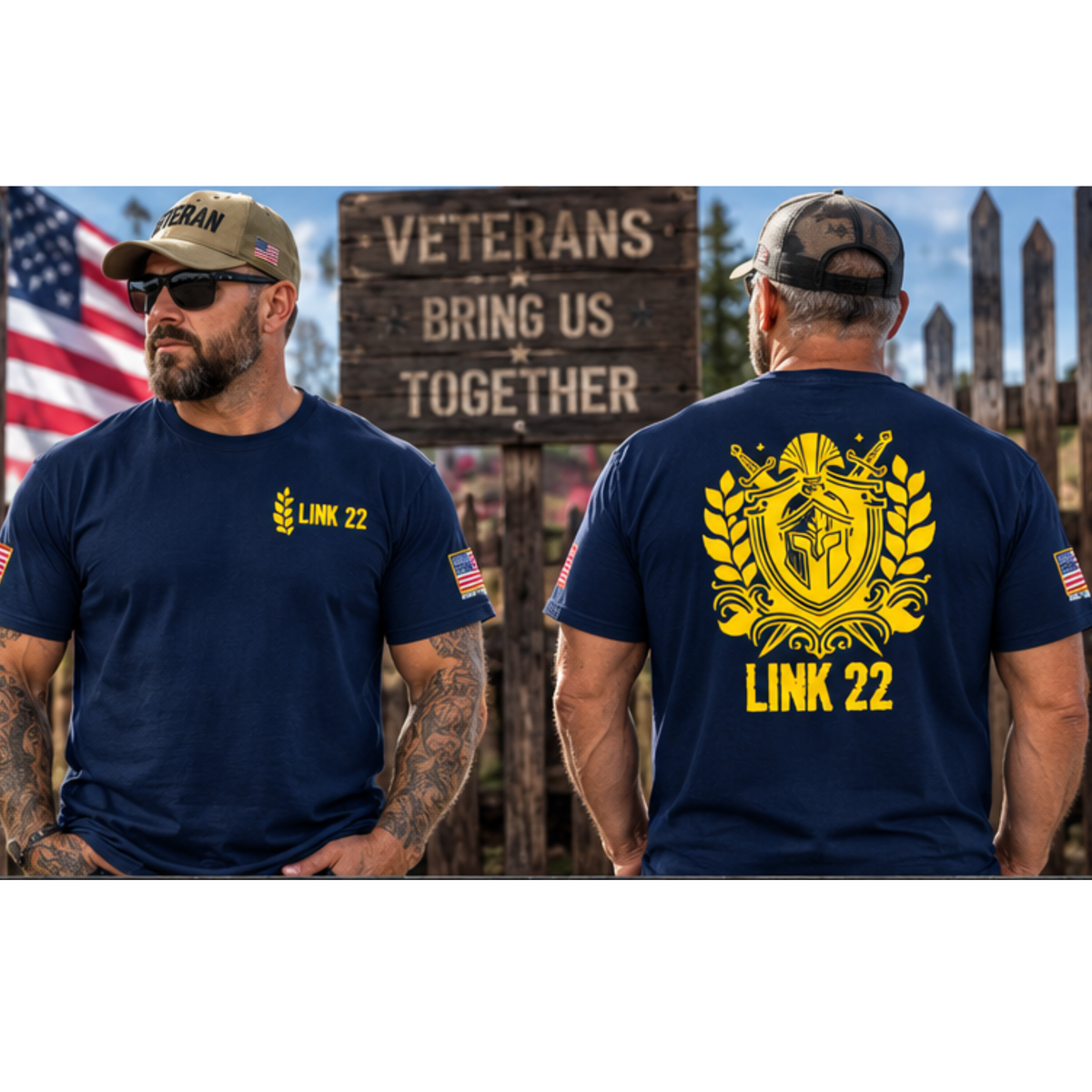 Link 22 Armed Forces T-shirt