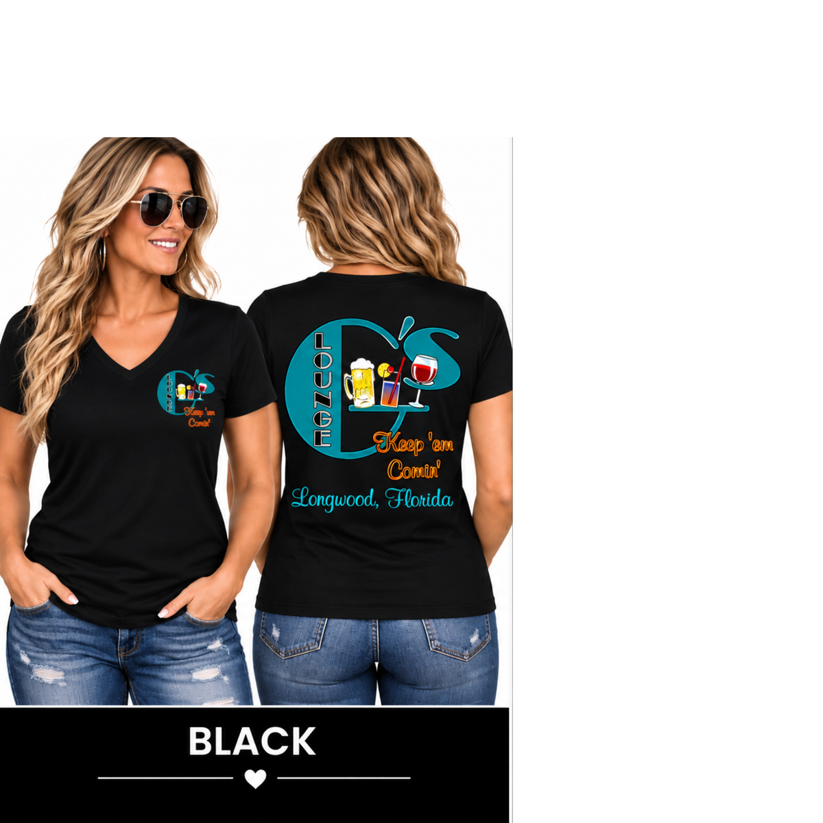 G's Lounge Women's V-neck Tees