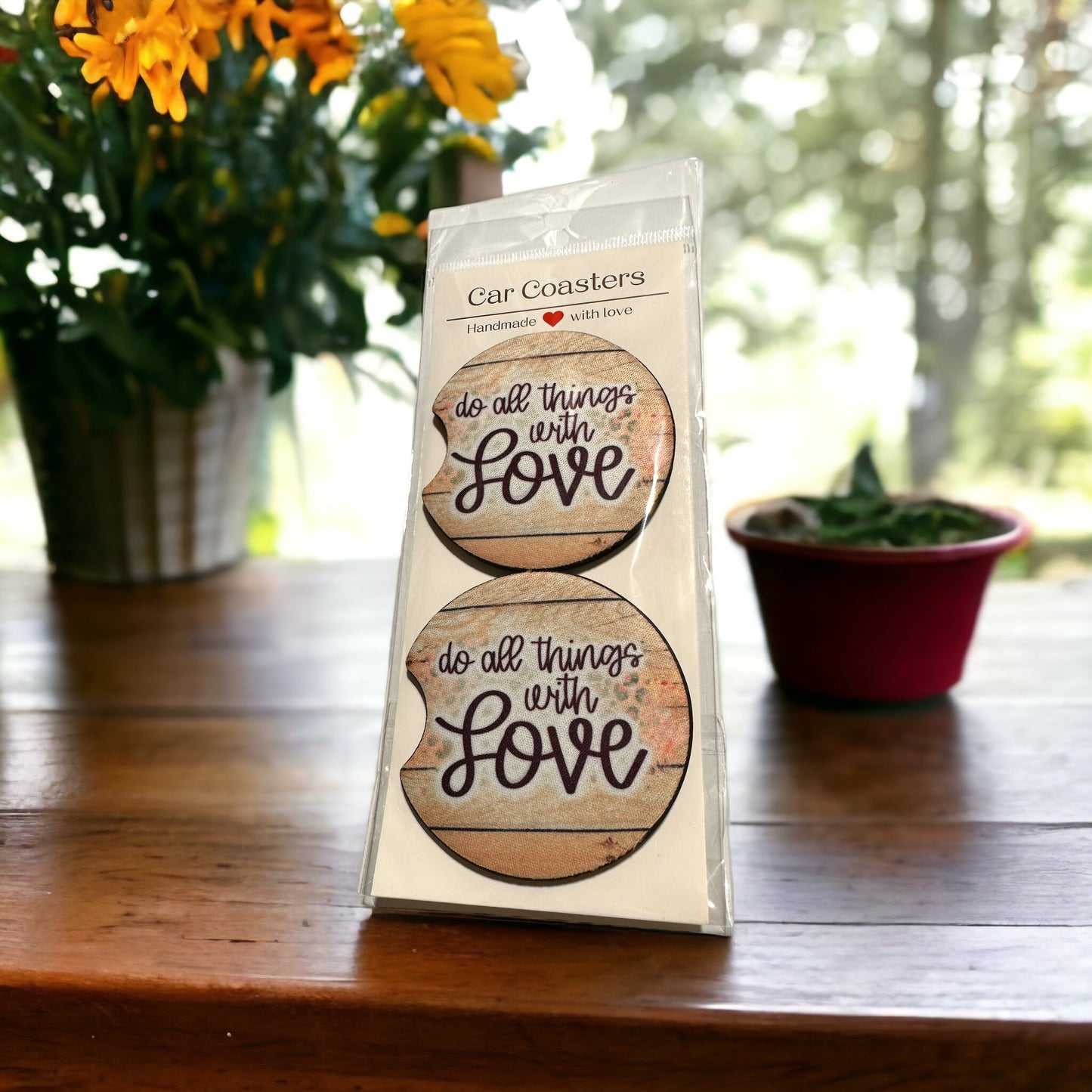 Car Coaster - Do All Things With Love