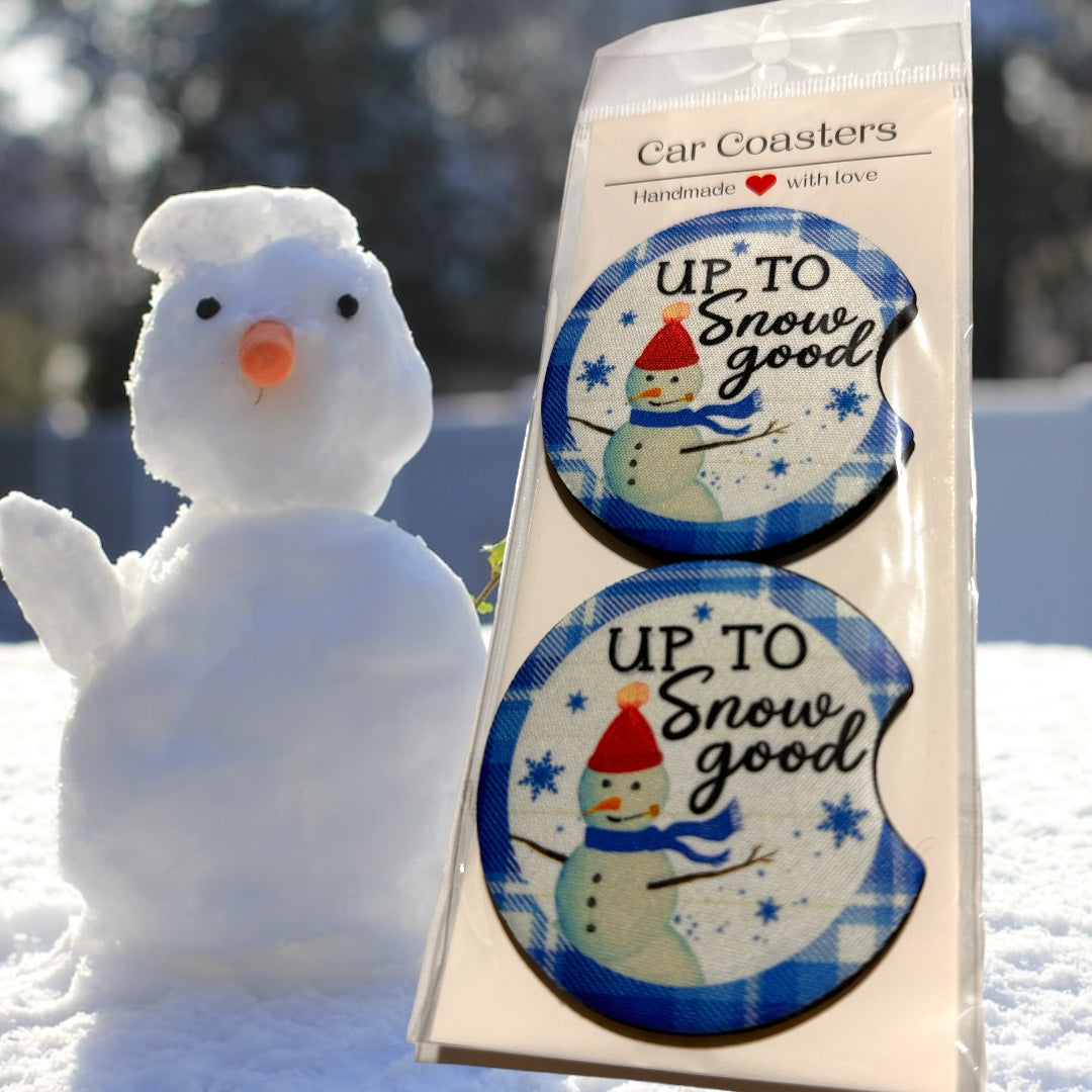 Car Coaster - Up to Snow Good