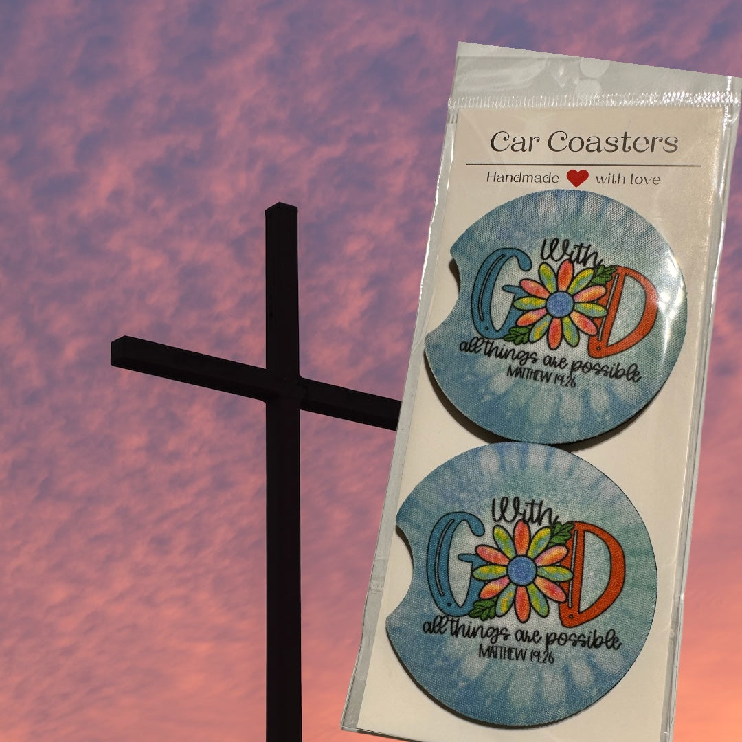 Car Coaster - With God All Things Are Possible