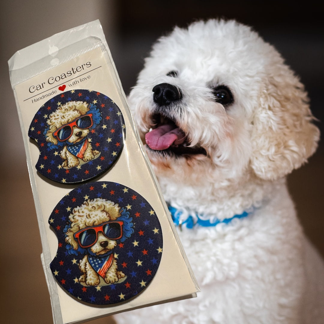 Car Coaster - Poodle