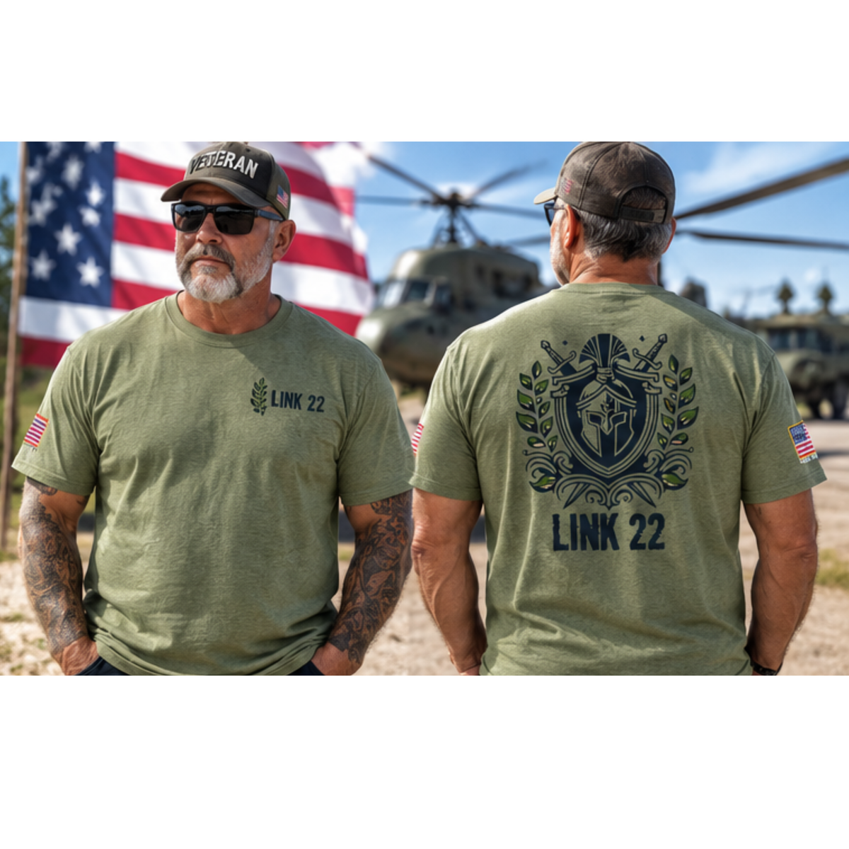 Link 22 Armed Forces T-shirt