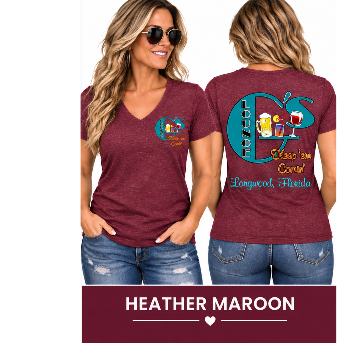 G's Lounge Women's V-neck Tees