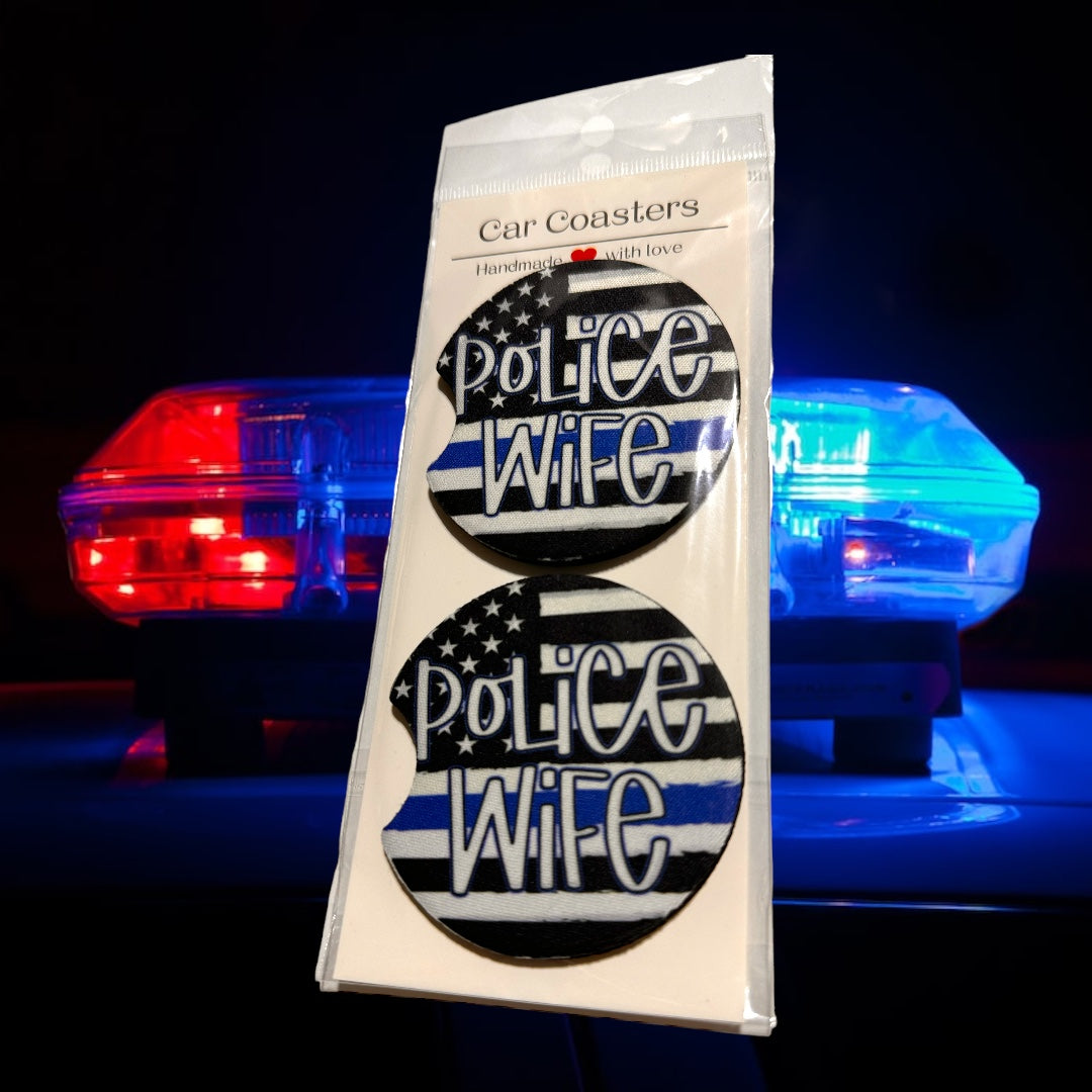 Car Coaster- Police Wife